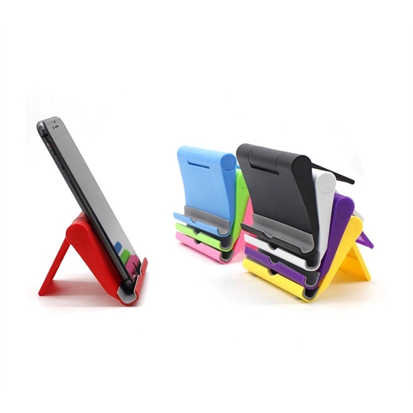 Two-fold plastic phone stand and holder plus 1C1P silkscreen or laser... from ASI 37218 Athena Promo (tm)