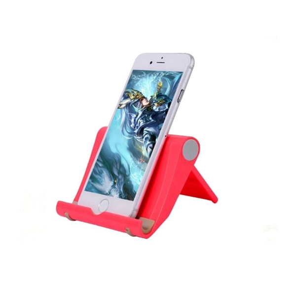 Two-fold plastic phone stand and holder plus 1C1P silkscreen or laser... from ASI 37218 Athena Promo (tm)