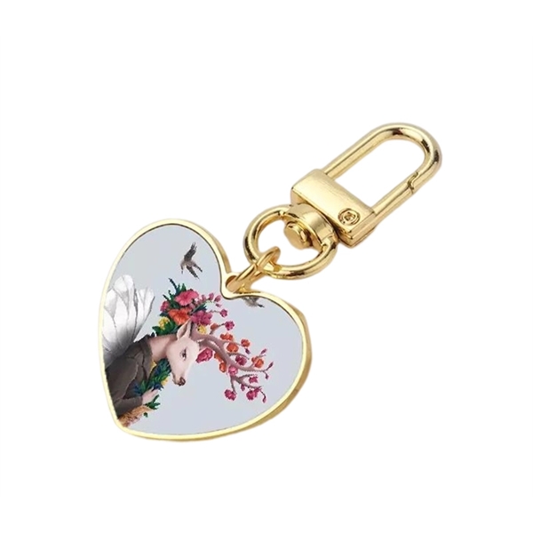 Sublimation zinc alloy metal keychain plus full color heat transfer on... from ASI 37218 Athena Promo (tm)