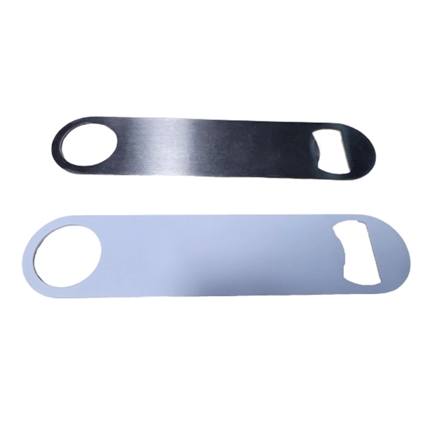 Stainless steel bottle opener plus full color heat transfer imprint on... from ASI 37218 Athena Promo (tm)