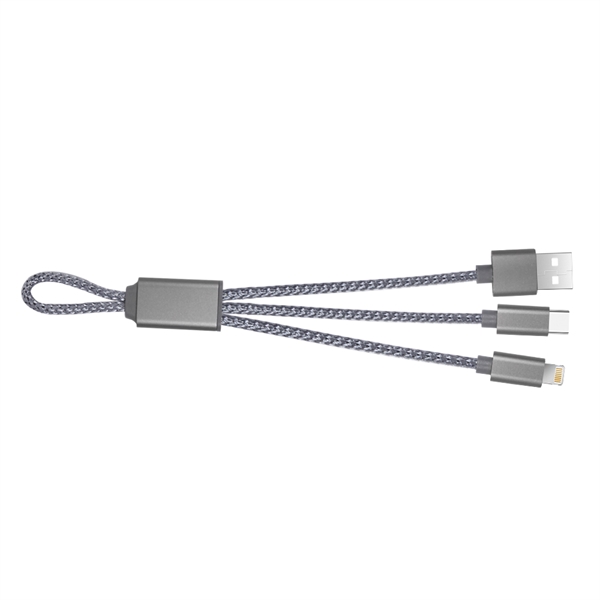 Charging cable with Type C, IOS lightning and Micro USB for... from ASI 90154 Sunjoy Group Inc