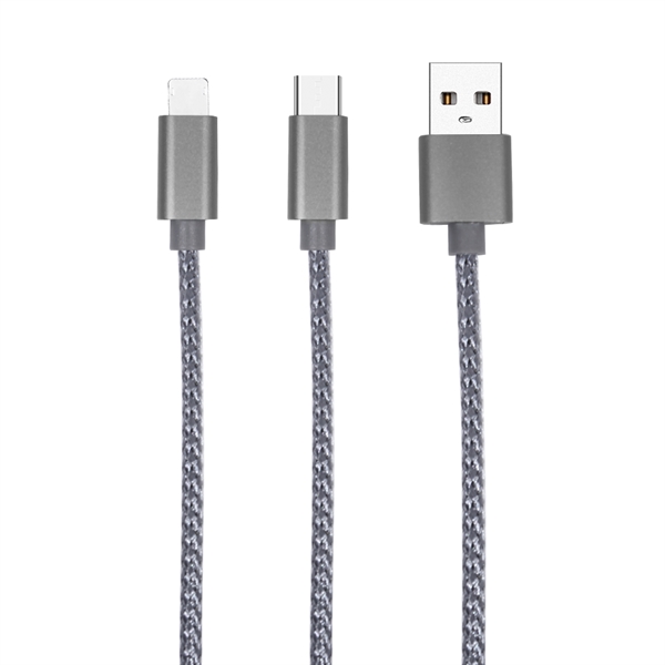 Charging cable with Type C, IOS lightning and Micro USB for... from ASI 90154 Sunjoy Group Inc