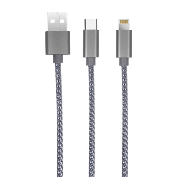 Charging cable with Type C, IOS lightning and Micro USB for... from ASI 90154 Sunjoy Group Inc