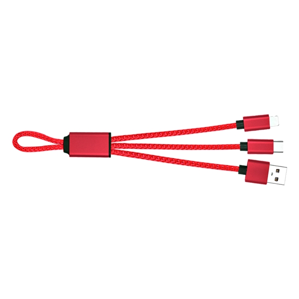 Charging cable with Type C, IOS lightning and Micro USB for... from ASI 90154 Sunjoy Group Inc