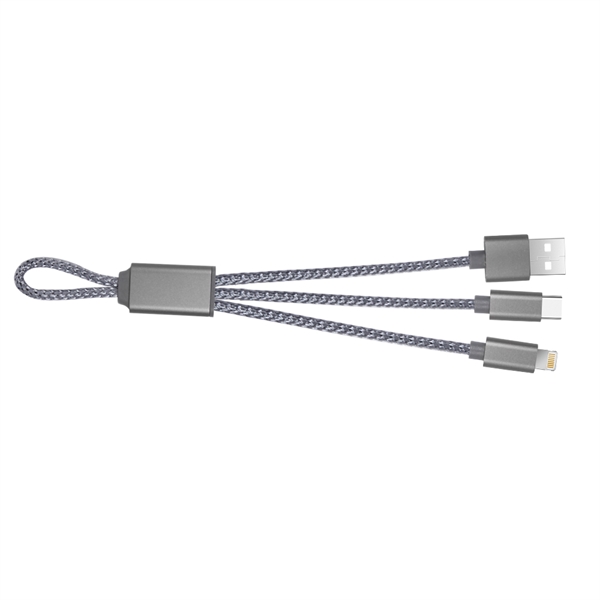 Charging cable with Type C, IOS lightning and Micro USB for... from ASI 90154 Sunjoy Group Inc