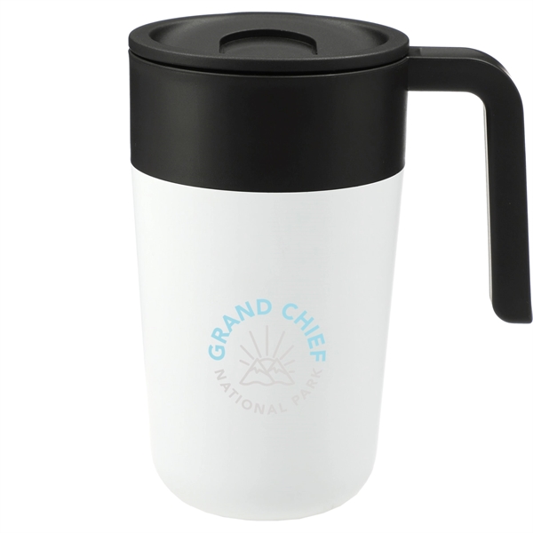 16 oz, stainless steel mug with recycled PP liner, lid and... from ASI 66887 PCNA / Bullet