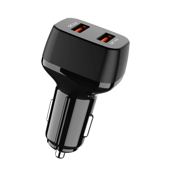 36W Dual port USB car charger plus free laser engraving on... from ASI 37218 Athena Promo (tm)