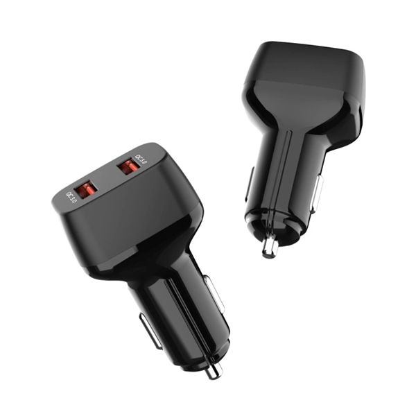 36W Dual port USB car charger plus free laser engraving on... from ASI 37218 Athena Promo (tm)