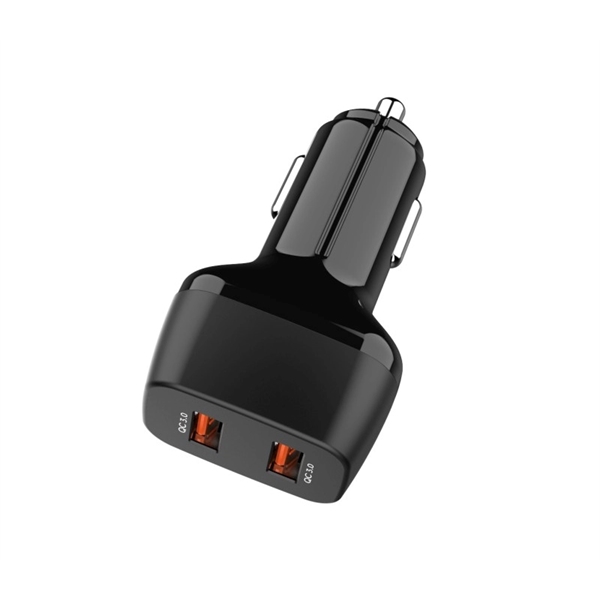 36W Dual port USB car charger plus free laser engraving on... from ASI 37218 Athena Promo (tm)