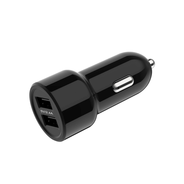 12W Dual port USB car charger plus free laser engraving on... from ASI 37218 Athena Promo (tm)
