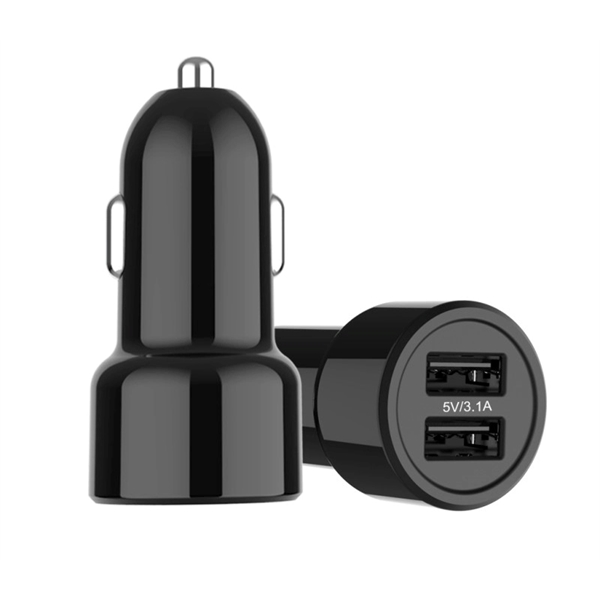 15.5W Dual port USB car charger plus free laser engraving on... from ASI 37218 Athena Promo (tm)