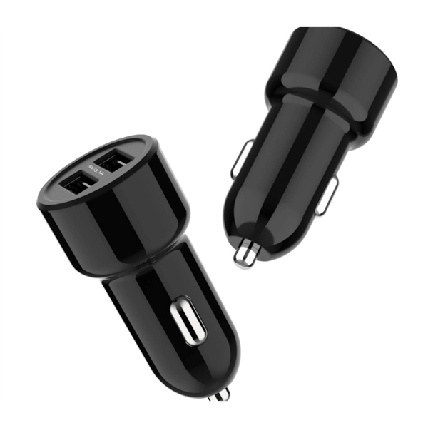 15.5W Dual port USB car charger plus free laser engraving on... from ASI 37218 Athena Promo (tm)