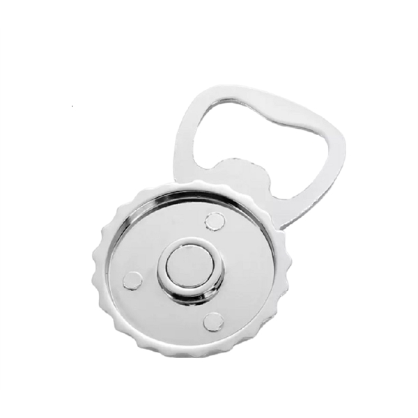 Bottle cap shaped bottle opener fridge magnet plus full color heat... from ASI 37218 Athena Promo (tm)