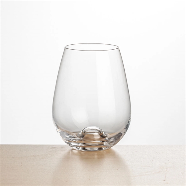 Novel Crystalline Stemless Wine features a punt at the bottom of... from ASI 84592 St Regis Group
