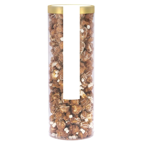 Executive tube of hot chocolate flavor popcorn. Item Size: 3.5" Dia... from ASI 71685 Midnite Snax®