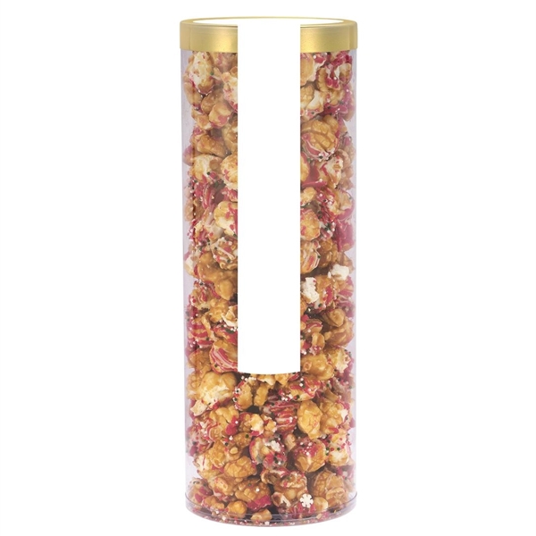 Executive tube of Christmas crunch flavor popcorn. Item Size: 3.5" Dia... from ASI 71685 Midnite Snax®