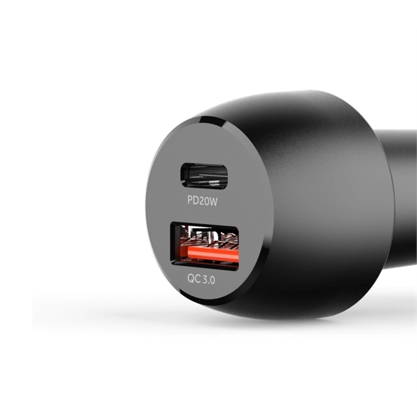 38W Dual USB car charger plus free laser engraving on 1... from ASI 37218 Athena Promo (tm)