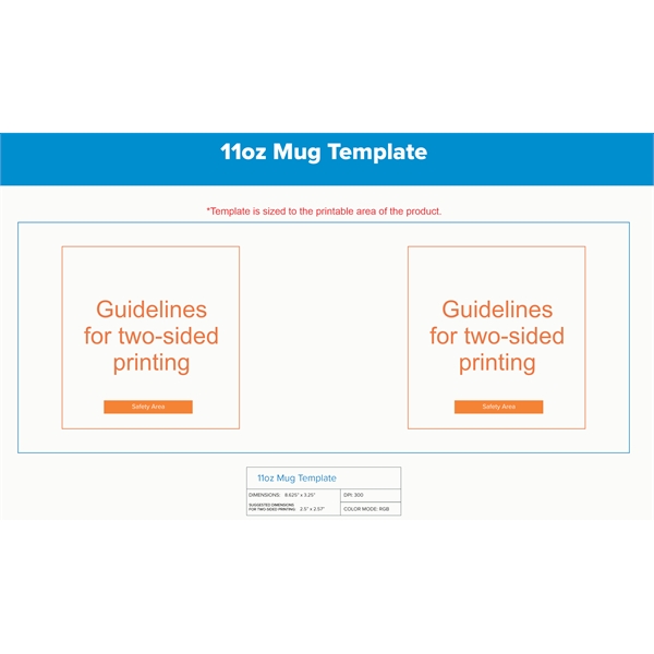 11 Oz Sublimated Ceramic Full Color Glossy Coffee Mug.  Bright... from ASI 62635 Inno-Vative Solutions Grp LTD