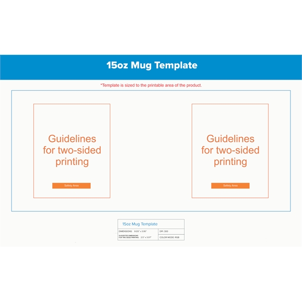 15 Oz Sublimated Ceramic Full Color Glossy Coffee Mug.  Bright... from ASI 62635 Inno-Vative Solutions Grp LTD