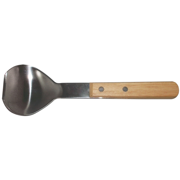 9 1/8" metal ice cream scoop with a wood handle and... from ASI 38120 Ball Pro / Diversified Quality Kitchenware