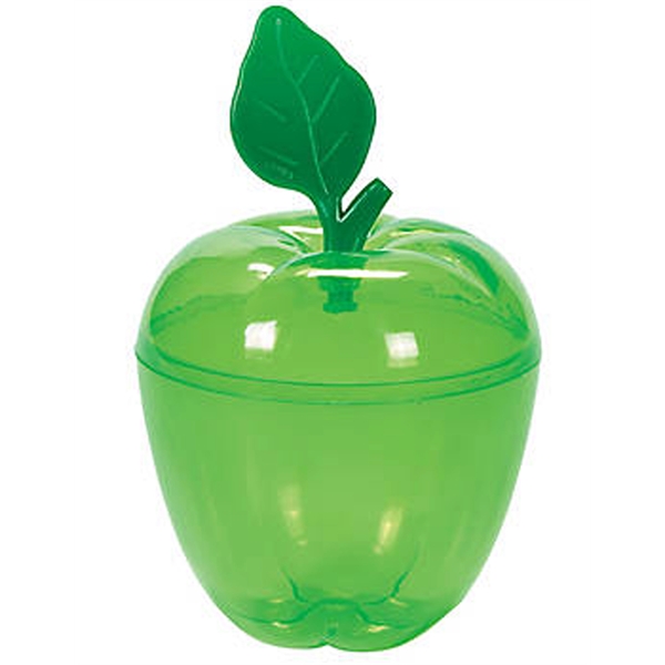 Red or Green translucent container in the shape of an apple.... from ASI 85620 H M Schmidt Co Inc / Traveling Billboard