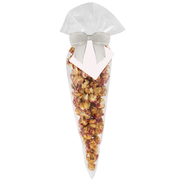 Gourmet popcorn cone bag - Christmas crunch flavor. Item Size: Large... from ASI 71685 Midnite Snax®