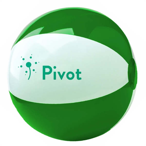 12" inflatable beach ball with two-tone design.... from ASI 63549 Jornik Manufacturing Corp / Jornik