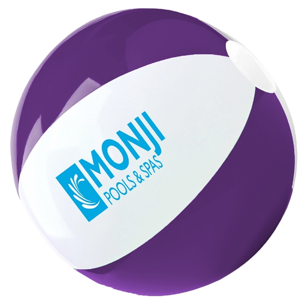 12" inflatable beach ball with two-tone design.... from ASI 63549 Jornik Manufacturing Corp / Jornik