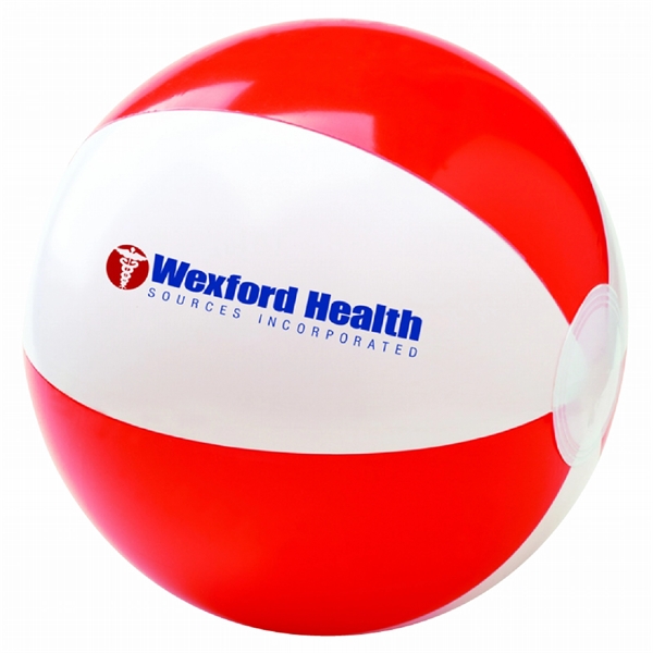 12" inflatable beach ball with two-tone design.... from ASI 63549 Jornik Manufacturing Corp / Jornik