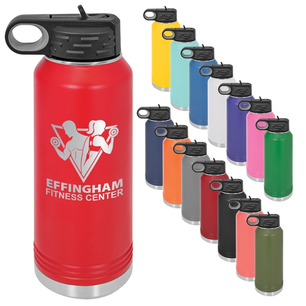 Laser-engraved insulated 32 oz. water bottle... from ASI 45795 Colorguppy Printing