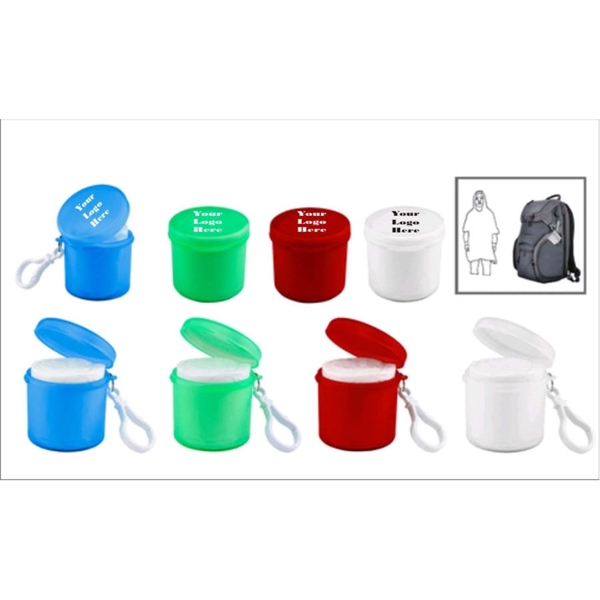 Rain Poncho with Case and Carabiner Clip... from ASI 57713 Glow Promotions / Glow Promotions