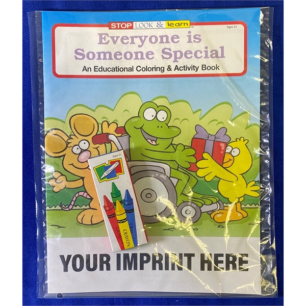 Everyone is Someone Special educational coloring and activity book fun pack.... from ASI 45815 Coloring Book Solutions / Coloring Book Solutions™