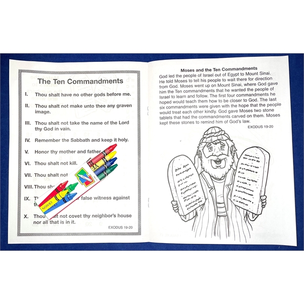 Bible Stories coloring and activity book fun pack.... from ASI 45815 Coloring Book Solutions / Coloring Book Solutions™