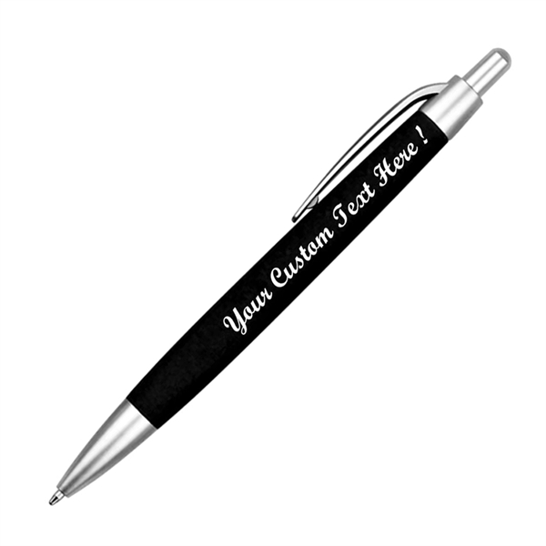 Soft touch retractable pen in rubberized colors. Features an indented grip... from ASI 68190 Lungsal / Lungsal