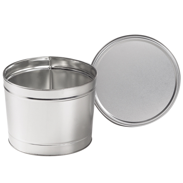 Empty popcorn tin. Available in 5 colors. Item Size: 2 Gallon... from ASI 71685 Midnite Snax®