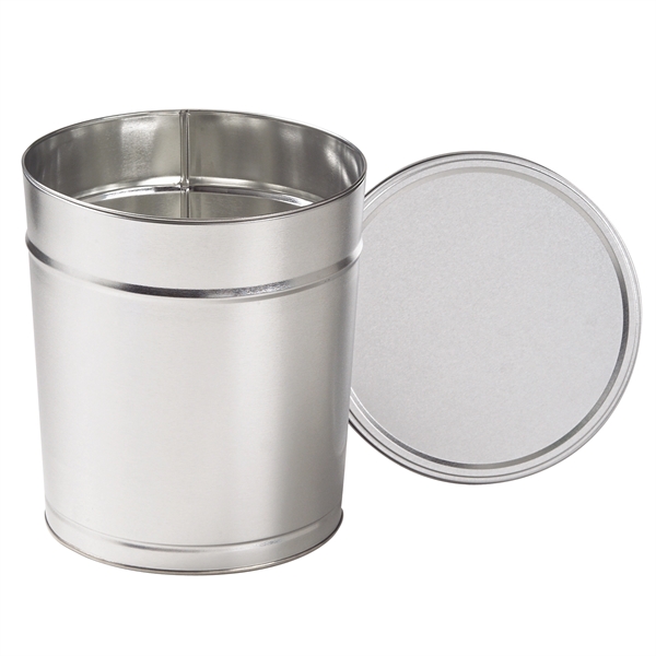 Empty popcorn tin. Available in 5 colors. Item Size: 3.5 Gallon... from ASI 71685 Midnite Snax®