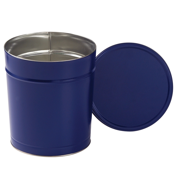 Empty popcorn tin. Available in 5 colors. Item Size: 3.5 Gallon... from ASI 71685 Midnite Snax®