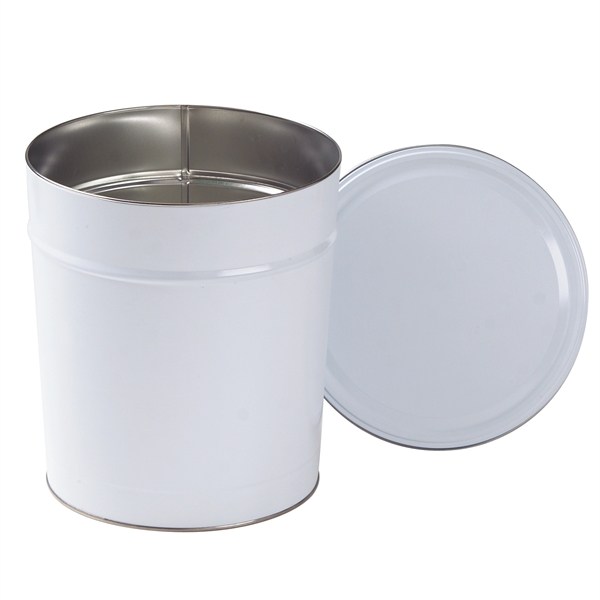 Empty popcorn tin. Available in 5 colors. Item Size: 3.5 Gallon... from ASI 71685 Midnite Snax®