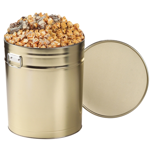 Gourmet popcorn tin with cookies & cream popcorn, white & dark... from ASI 71685 Midnite Snax®