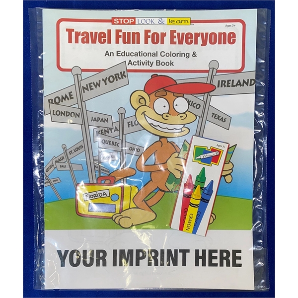 Travel Fun For Everyone everyday coloring and activity book fun pack.... from ASI 45815 Coloring Book Solutions / Coloring Book Solutions™