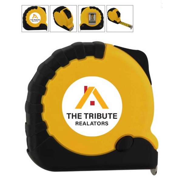 Tape Measure 10' Retractable Steel Tape, Belt Clip and Strap... from ASI 57713 Glow Promotions / Glow Promotions