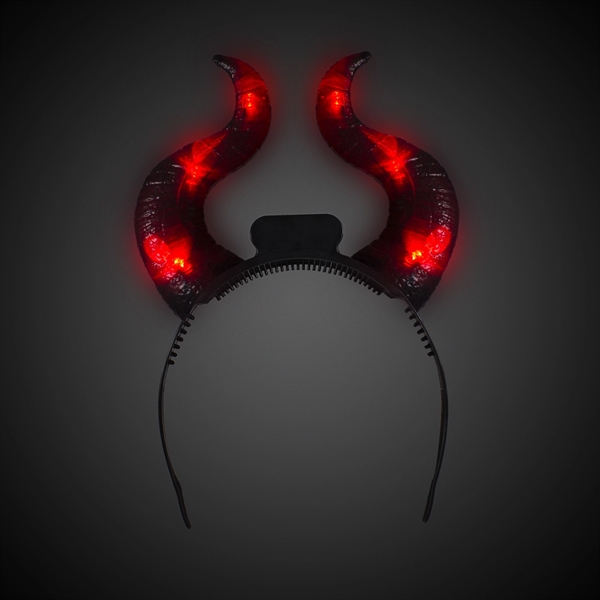10" devil horn headbopper with LED lights.... from ASI 42016 Brighter Promotions Inc