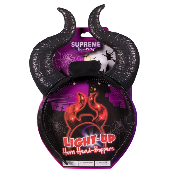 10" devil horn headbopper with LED lights.... from ASI 42016 Brighter Promotions Inc