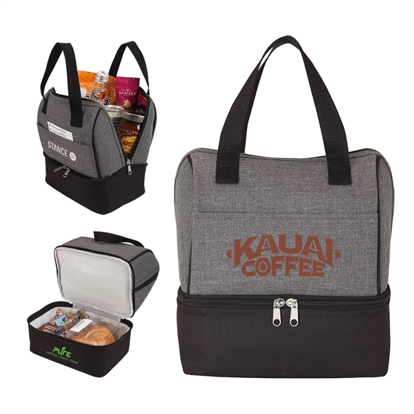 Two-Tone Heather Lunch Cooler Bag... from ASI 31517 Admart Products / Admart Line