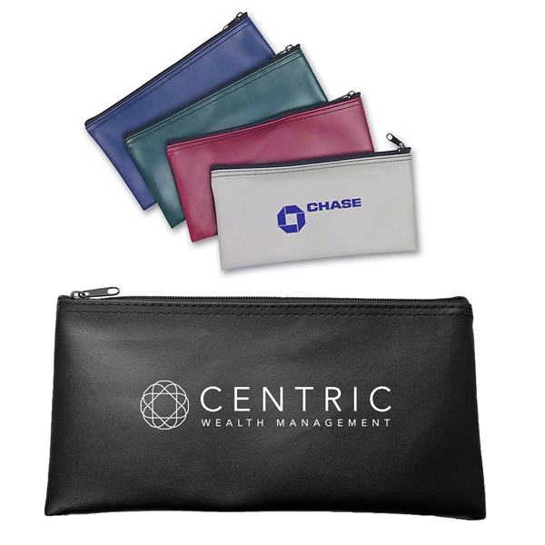 Elegant Leatherette Zippered Bank Pouch... from ASI 34800 Alstar Creations / Alstar Line