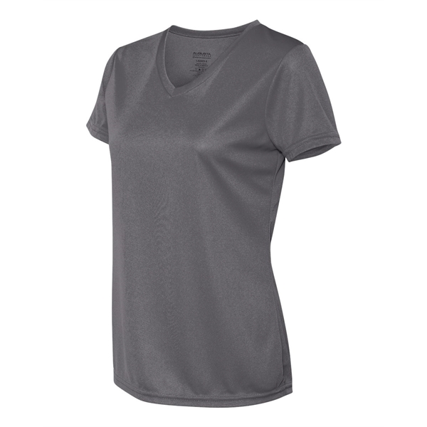 Women's v-neck wicking t-shirt. Blank.... from ASI 84358 S&S Activewear