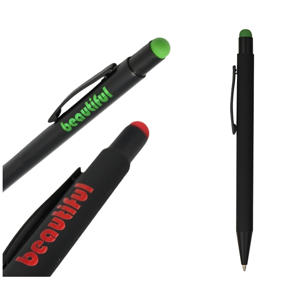 Metal pen with stylus + laser engraving on one location +... from ASI 37218 Athena Promo (tm)