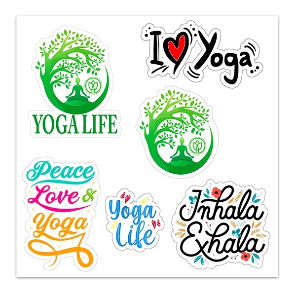 CustomCut(TM) full color 6 mill matte vinyl stickers on sheets in... from ASI 62660 Innovation Line