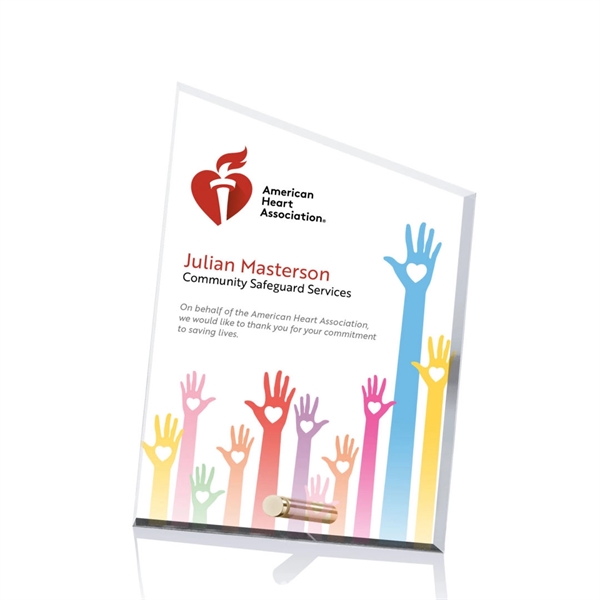 Peak shape award with chrome pin.... from ASI 84592 St Regis Group / St Regis