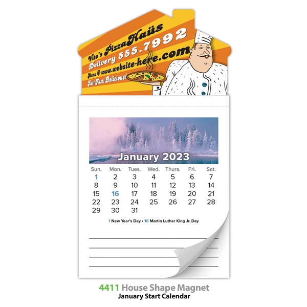 Magna-Cal House Magnet Standard Calendar - Jan 2016... from ASI 91760 Tradenet Publishing / TradeNet Line